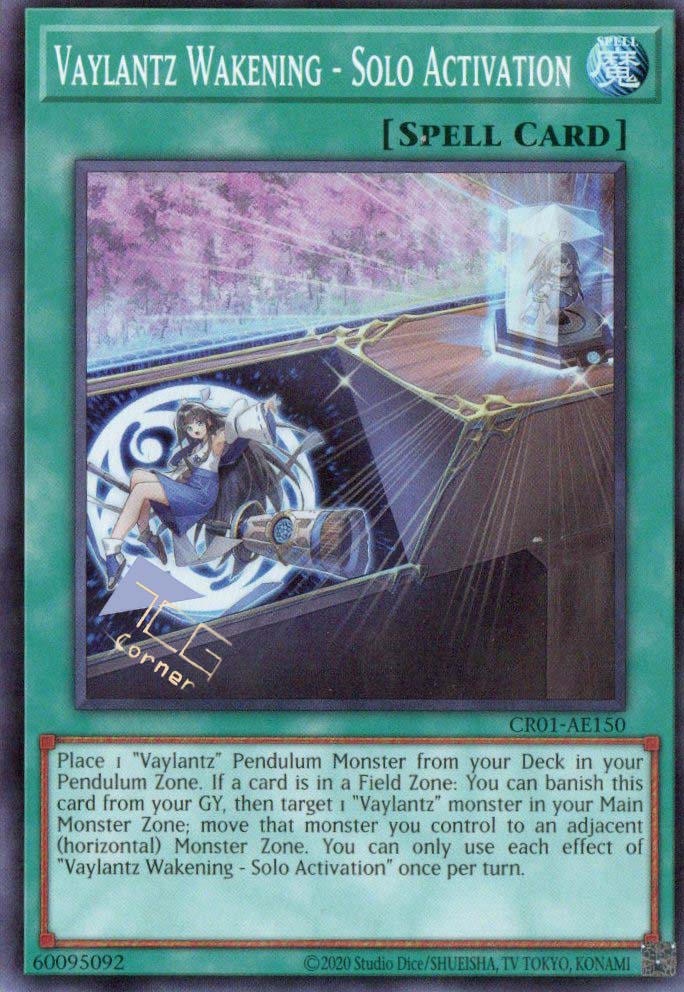 CR01-AE150 Vaylantz Wakening - Solo Activation (SR) TCG Corner CR01-AE150 Vaylantz Wakening - Solo Activation (SR) TCG Corner