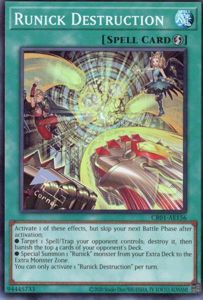CR01-AE156 Runick Destruction (SR) – TCG Corner