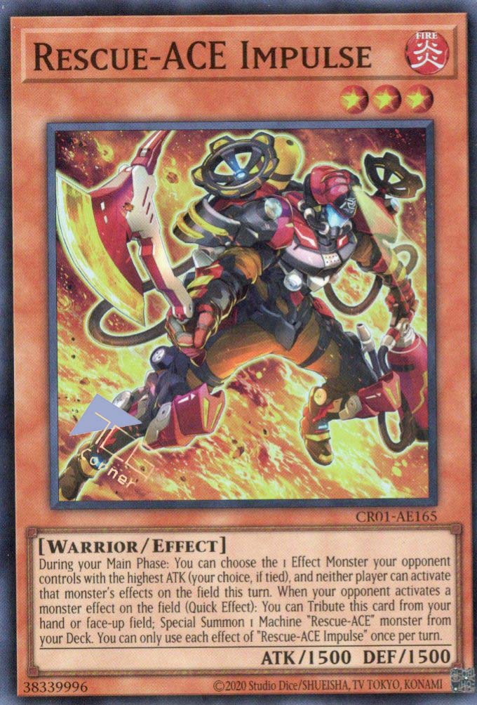 CR01-AE165 Rescue-ACE Impulse (SR) TCG Corner CR01-AE165 Rescue-ACE Impulse (SR) TCG Corner