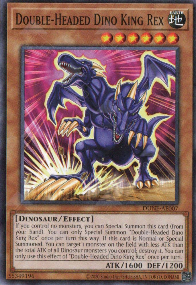 DUNE-AE007 Double-Headed Dino King Rex (N) TCG Corner DUNE-AE007 Double-Headed Dino King Rex (N) TCG Corner