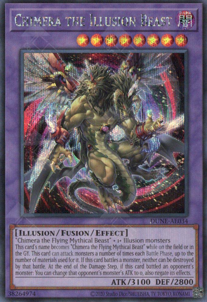 illusion monsters DUNE-AE034 Chimera the Illusion Beast (SER) – TCG Corner