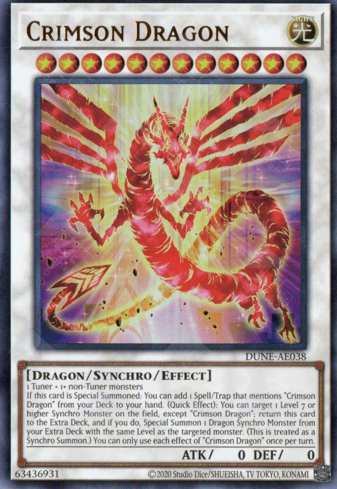 yugioh dragon cards for sale DUNE-AE038 Crimson Dragon (UR) – TCG Corner