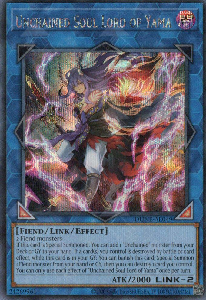 DUNE-AE049 Unchained Soul Lord of Yama (SER) – TCG Corner