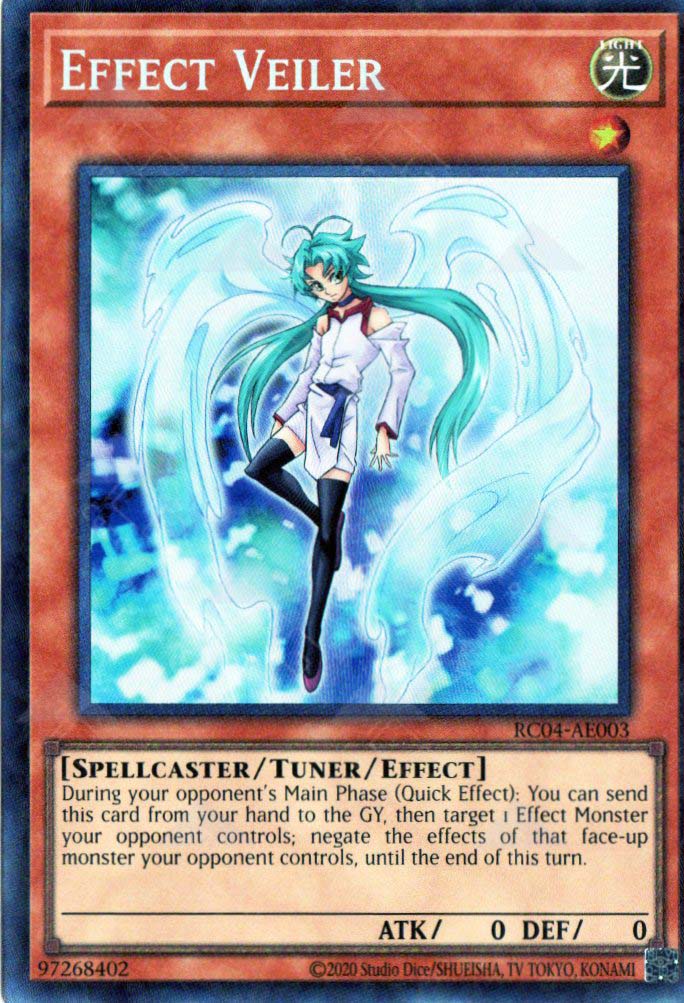 yugioh card appraisal RC04-AE003 Effect Veiler (CR) – TCG Corner