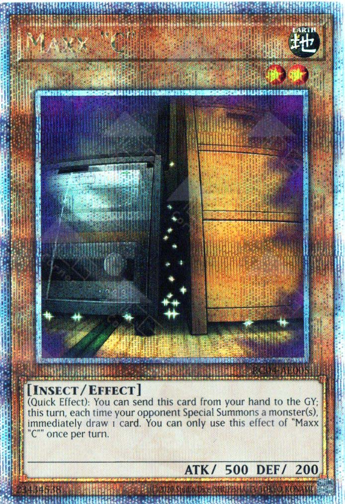 yugioh card maxx c RC04-AE005 Maxx "C" (QCSR)