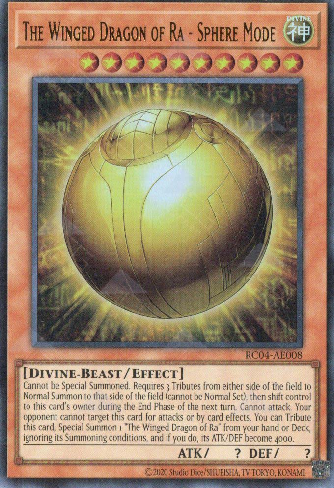 RC04-AE008 The Winged Dragon of Ra - Sphere Mode (UR) RC04-AE008 The Winged Dragon of Ra - Sphere Mode (UR)