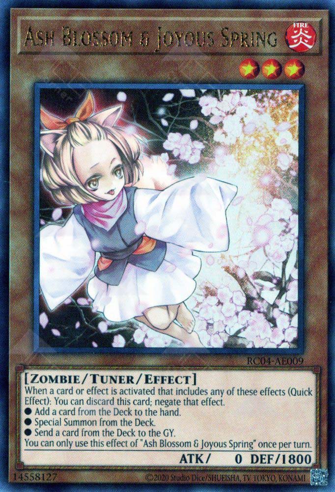 yugioh card ash blossom RC04-AE009 Ash Blossom & Joyous Spring (UL)