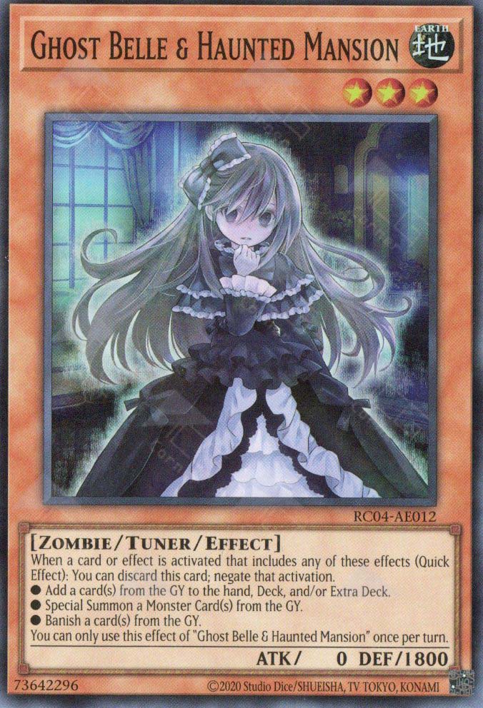 ghost yugioh cards RC04-AE012 Ghost Belle & Haunted Mansion (SR) – TCG Corner