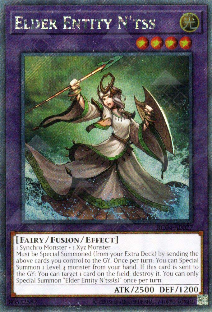 yugioh entity cards RC04-AE027 Elder Entity N'tss (EXSER)