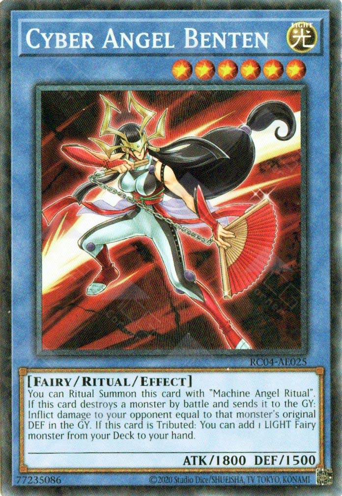 yugioh deck cyber angel RC04-AE025 Cyber Angel Benten (CR)