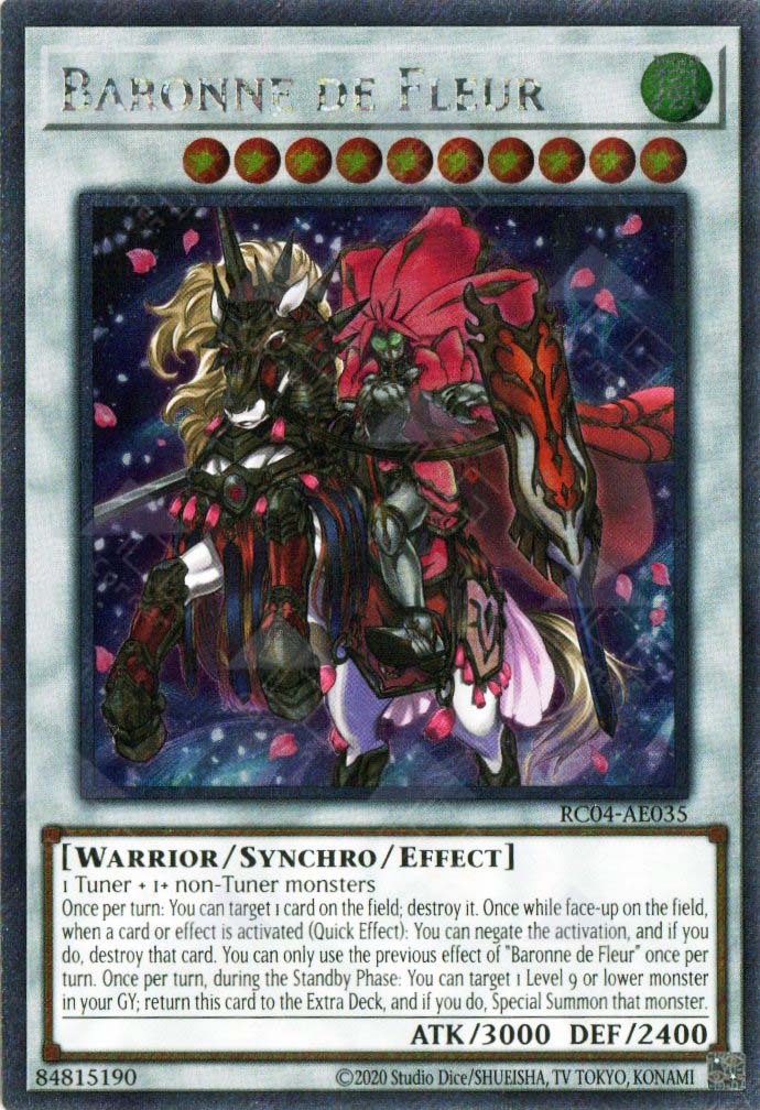 fleur deck yugioh RC04-AE035 Baronne de Fleur (EXSER) – TCG Corner