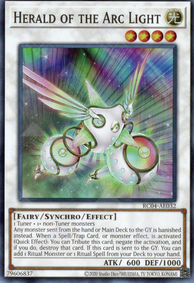 herald cards yugioh RC04-AE032 Herald of the Arc Light (SR)