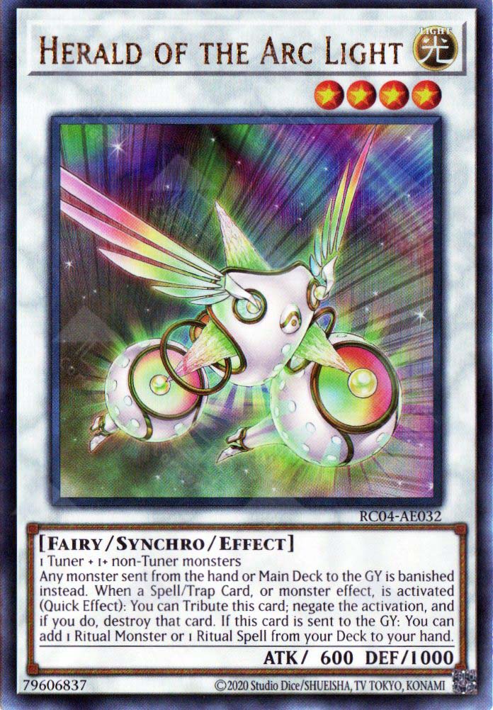 herald yugioh cards RC04-AE032 Herald of the Arc Light (UL)