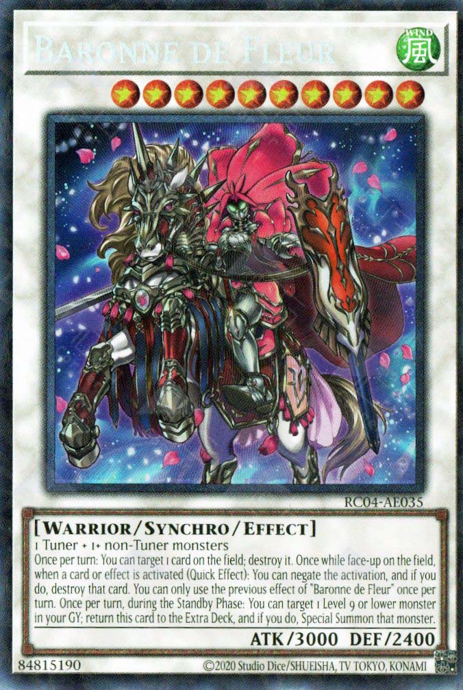 fleur deck yugioh RC04-AE035 Baronne de (CR) – TCG Corner Phone Model:iPhone 11 Pro Max food toys Crown Zenith card list
