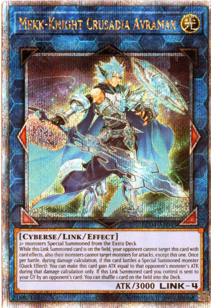 yugioh crusadia mekk knight deck RC04-AE045 Mekk-Knight Crusadia Avramax (QCSR)