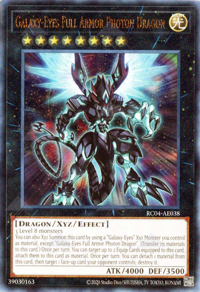 photon galaxy deck yugioh RC04-AE038 Galaxy-Eyes Full Armor Photon Dragon (UL) – TCG Corner