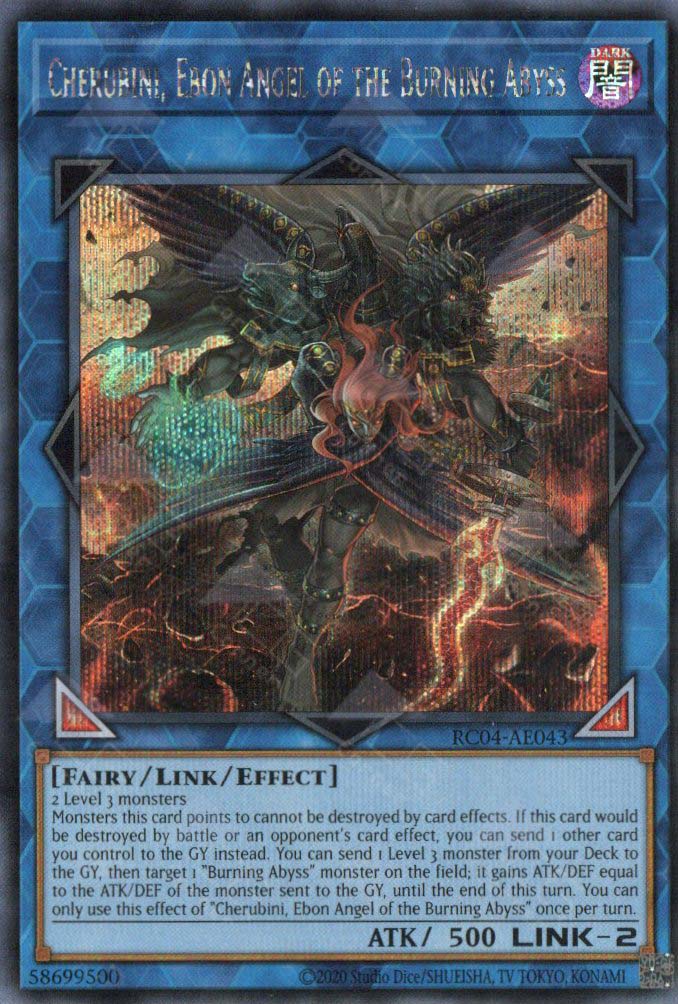 RC04-AE043 Cherubini, Ebon Angel of the Burning Abyss (SER) – TCG