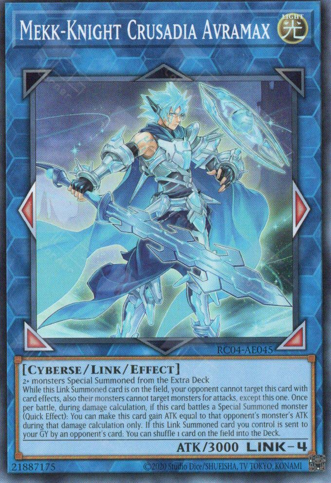 yugioh mekk knight cards RC04-AE045 Mekk-Knight Crusadia Avramax (SR)