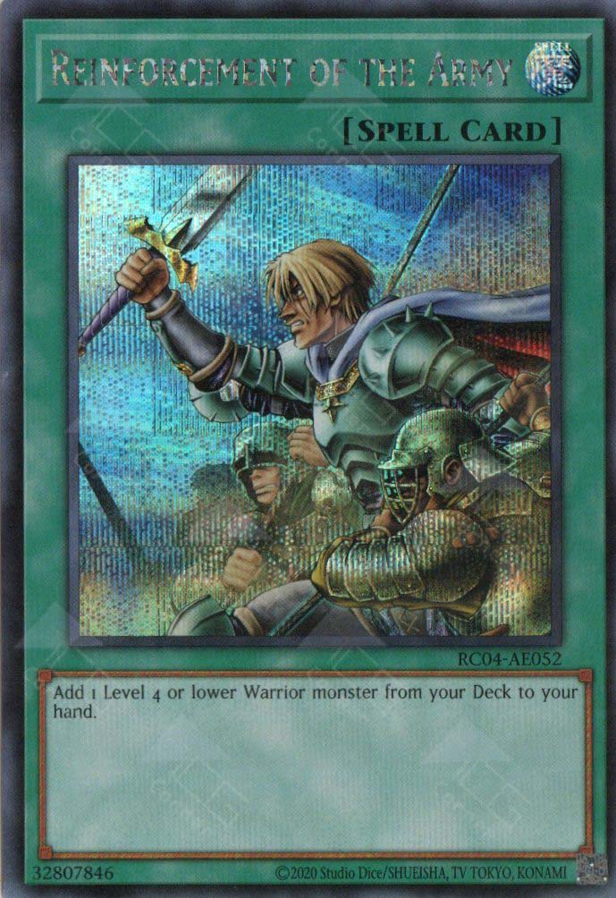 RC04-AE052 Reinforcement of the Army (SER) – TCG Corner