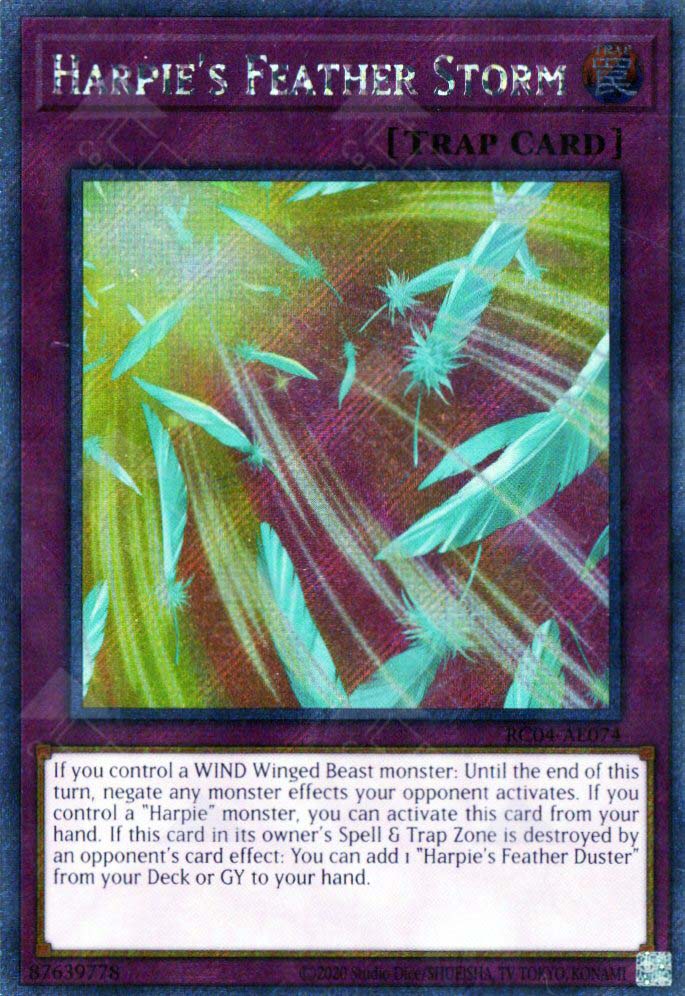 Yu-Gi-Oh Harpie's Feather Storm LED4-EN000 Yu-Gi-Oh Harpie's Feather Storm LED4-EN000