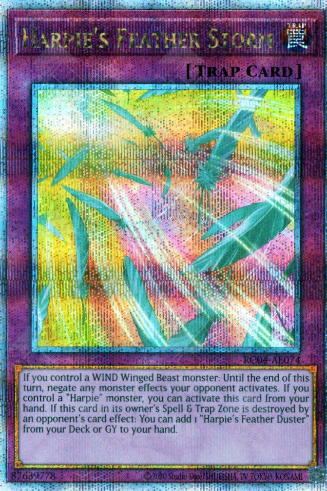 RC04-AE074 Harpie's Feather Storm (QCSR) TCG Corner RC04-AE074 Harpie's Feather Storm (QCSR) TCG Corner