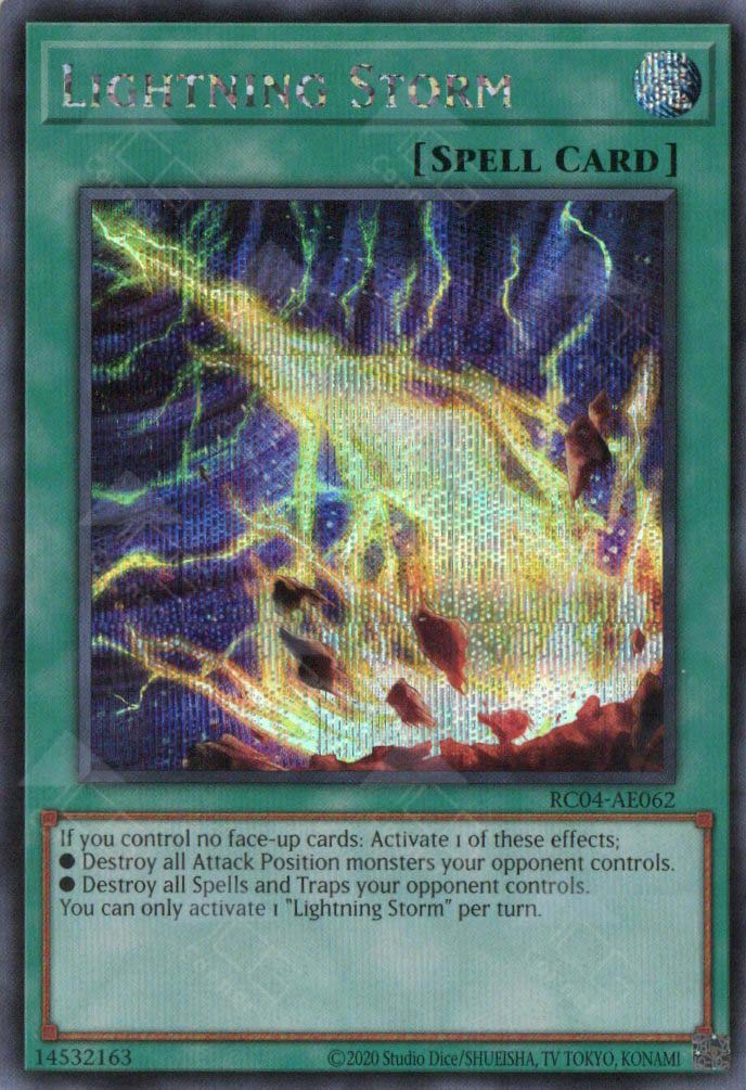 YuGiOh Ignition Assault Secret Rare Lightning Storm IGAS-EN067