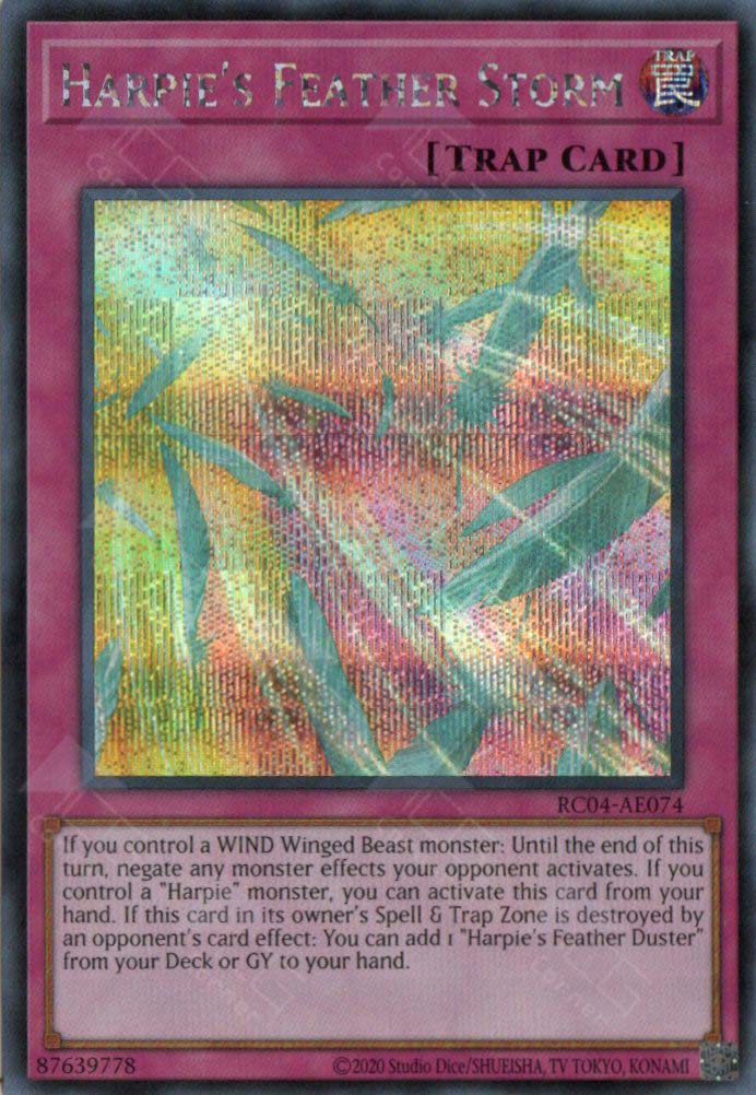 RC04-AE074 Harpie's Feather Storm (SER) – TCG Corner