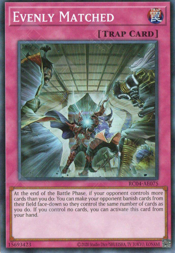 yugioh cards that end battle phase RC04-AE075 Evenly Matched (SR) – TCG Corner