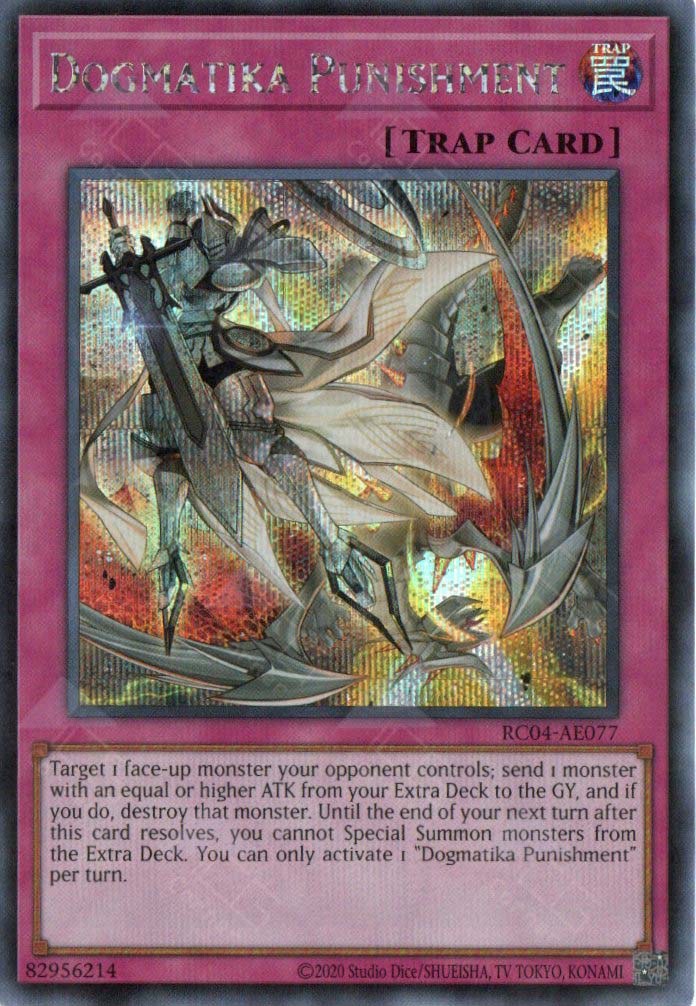 dogmatika yugioh deck RC04-AE077 Dogmatika Punishment (SER) – TCG Corner