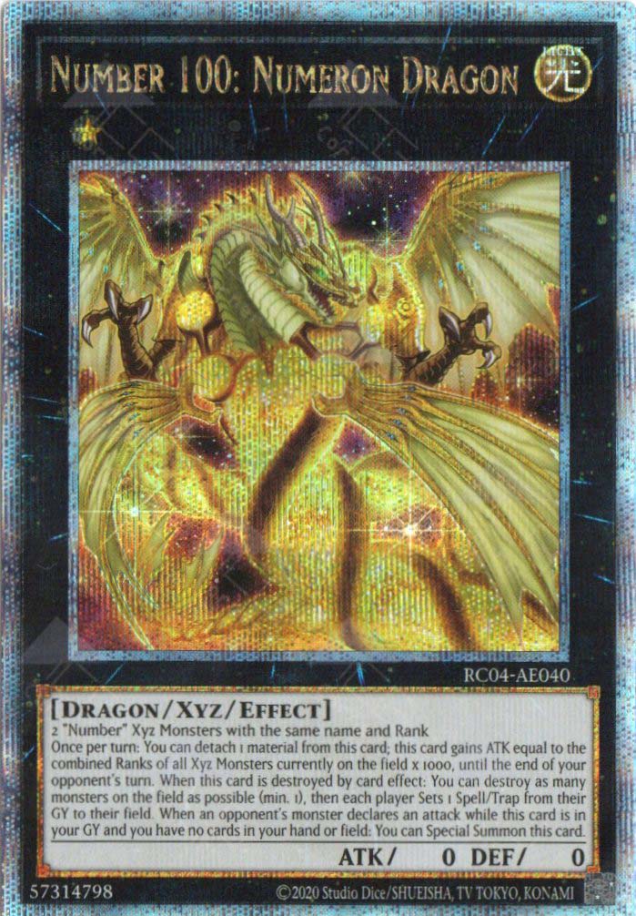 RC04-AE040 Number 100: Numeron Dragon (QCSR) – TCG Corner