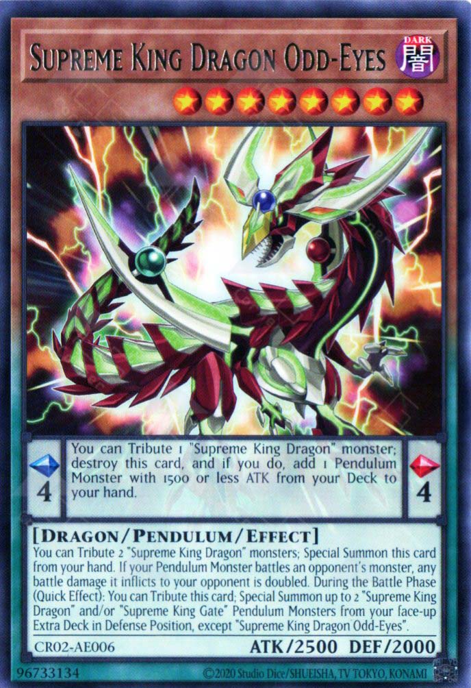 CR02-AE006 Supreme King Dragon Odd-Eyes (R) TCG Corner CR02-AE006 Supreme King Dragon Odd-Eyes (R) TCG Corner