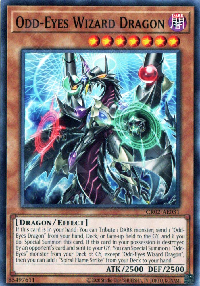 yugioh wizard card CR02-AE031 Odd-Eyes Wizard Dragon (N) – TCG Corner