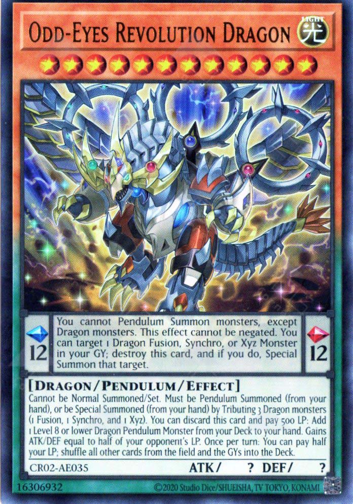 CR02-AE035 Odd-Eyes Revolution Dragon (UR)