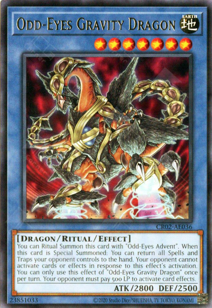 CR02-AE036 Odd-Eyes Gravity Dragon (R) – TCG Corner