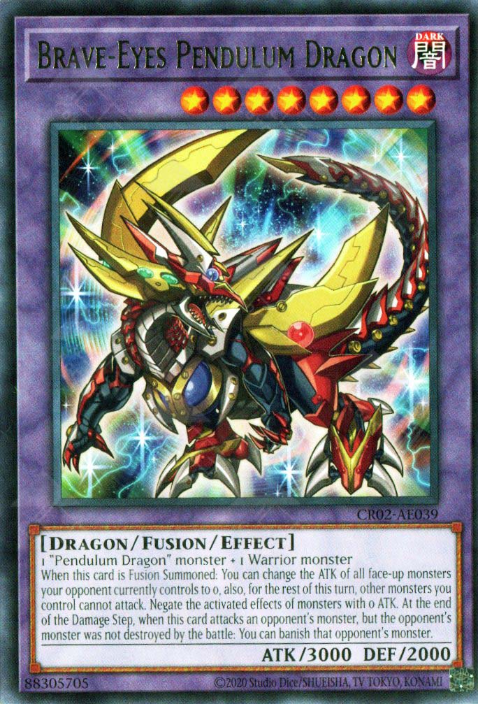 YuGiOh Raging Tempest Brave-Eyes Pendulum Dragon RATE-EN039 YuGiOh Raging Tempest Brave-Eyes Pendulum Dragon RATE-EN039