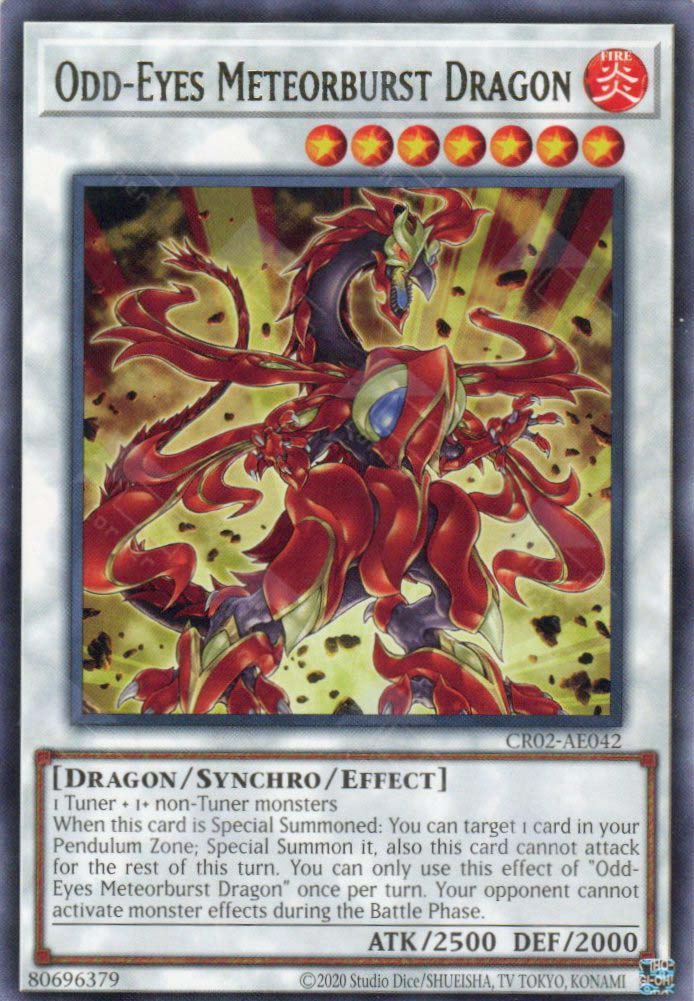 CR02-AE042 Odd-Eyes Meteorburst Dragon (R) TCG Corner CR02-AE042 Odd-Eyes Meteorburst Dragon (R) TCG Corner