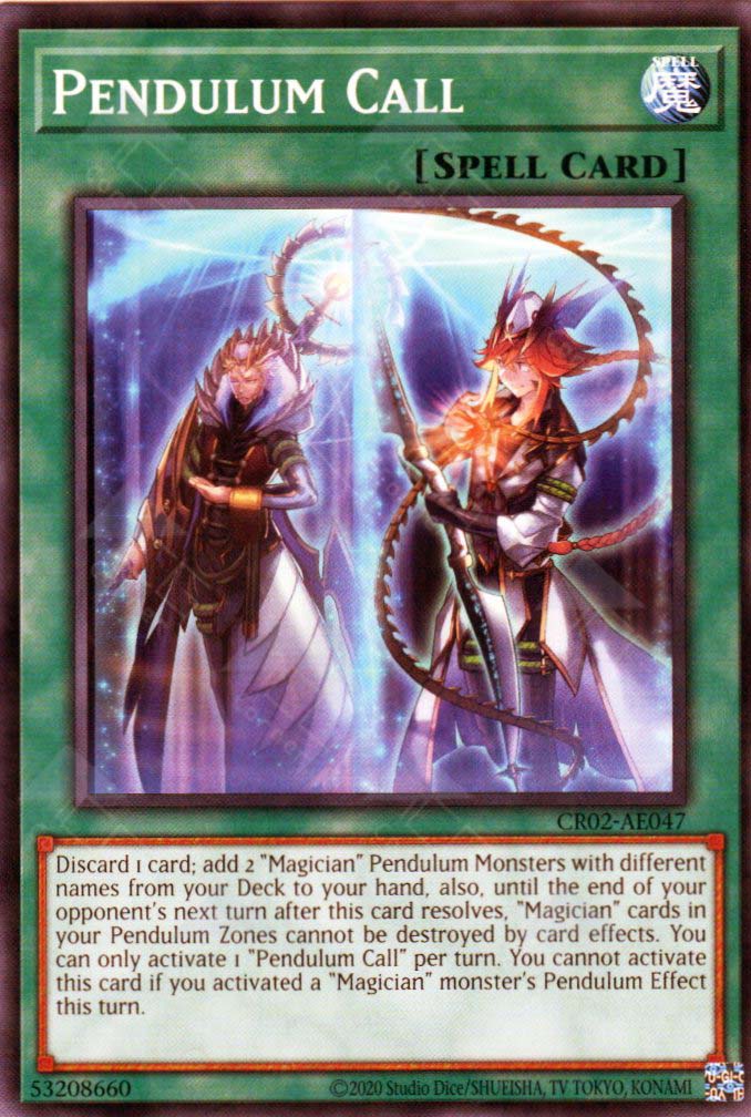 CR02-AE047 Pendulum Call (N) TCG Corner CR02-AE047 Pendulum Call (N) TCG Corner