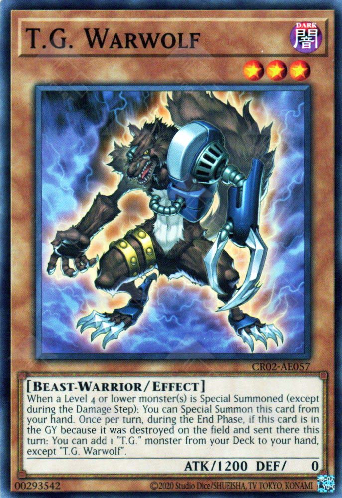 tg yugioh cards CR02-AE057 T.G. Warwolf (N) – TCG Corner