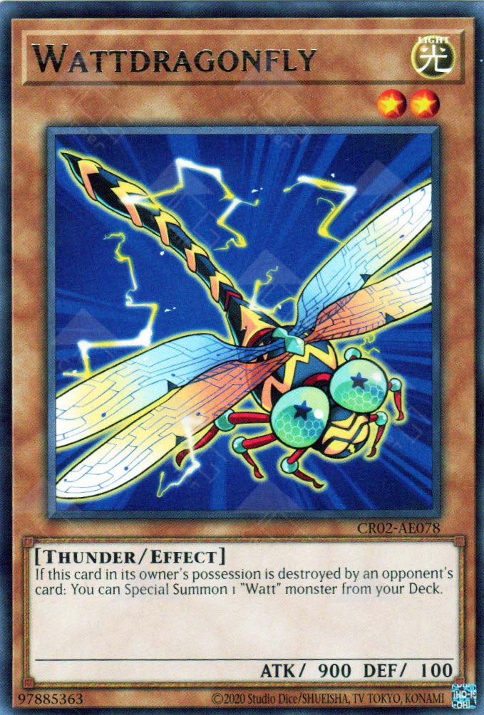 watt deck yugioh CR02-AE078 Wattdragonfly (R) – TCG Corner