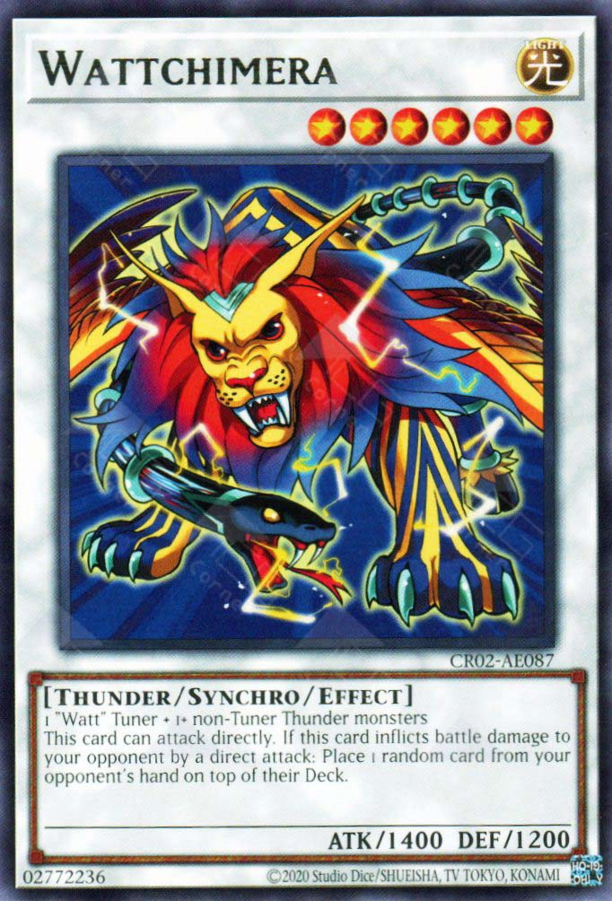 a thunder of monsters CR02-AE087 Wattchimera (R) – TCG Corner