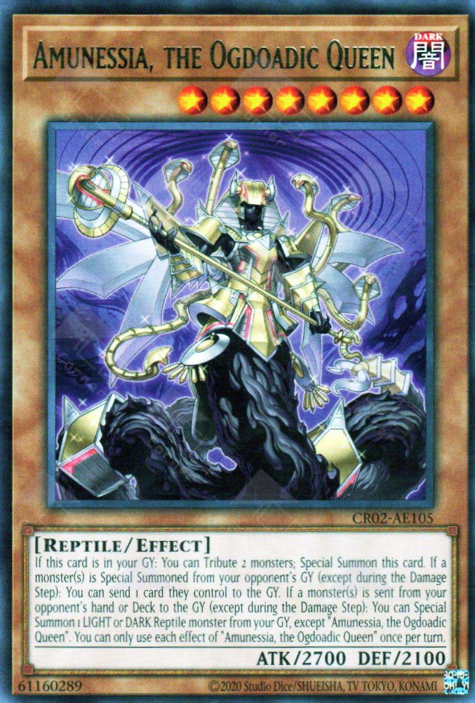 CR02-AE105 Amunessia, the Ogdoadic Queen (R) – TCG Corner