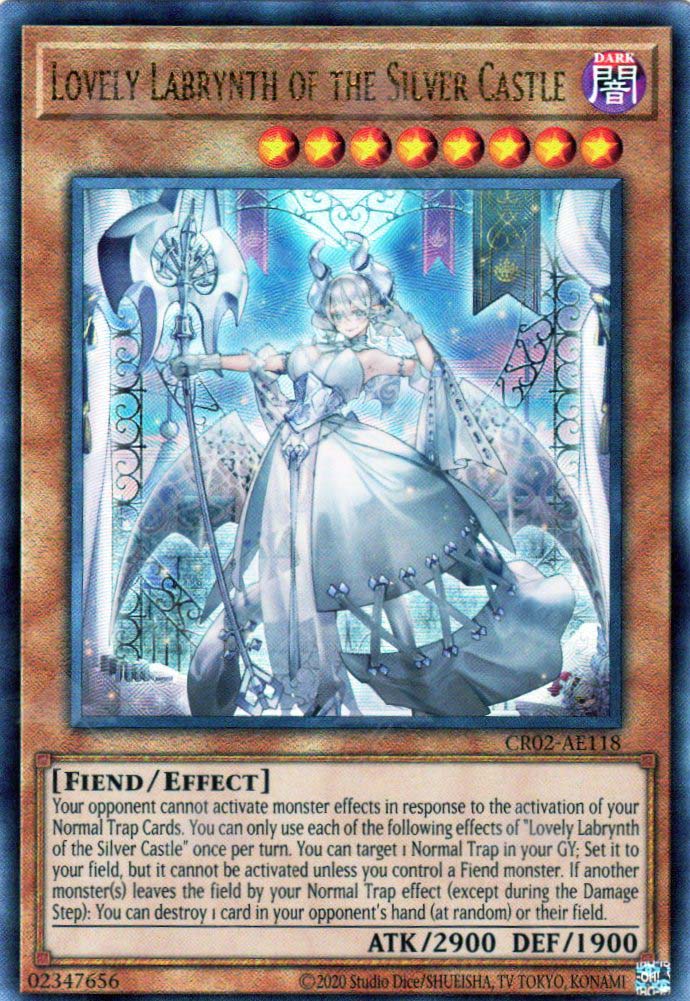 labyrinth card yugioh CR02-AE118 Lovely Labrynth of the Silver Castle (UL) – TCG Corner