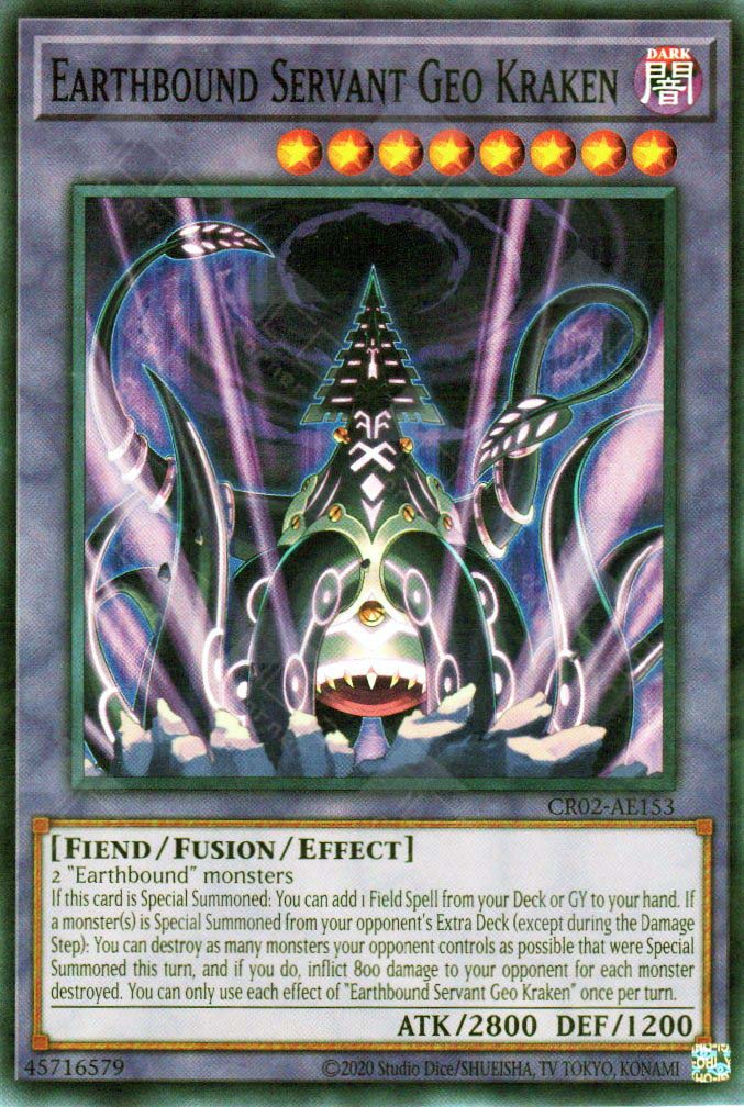 CR02-AE153 Earthbound Servant Geo Kraken (SR) – TCG Corner