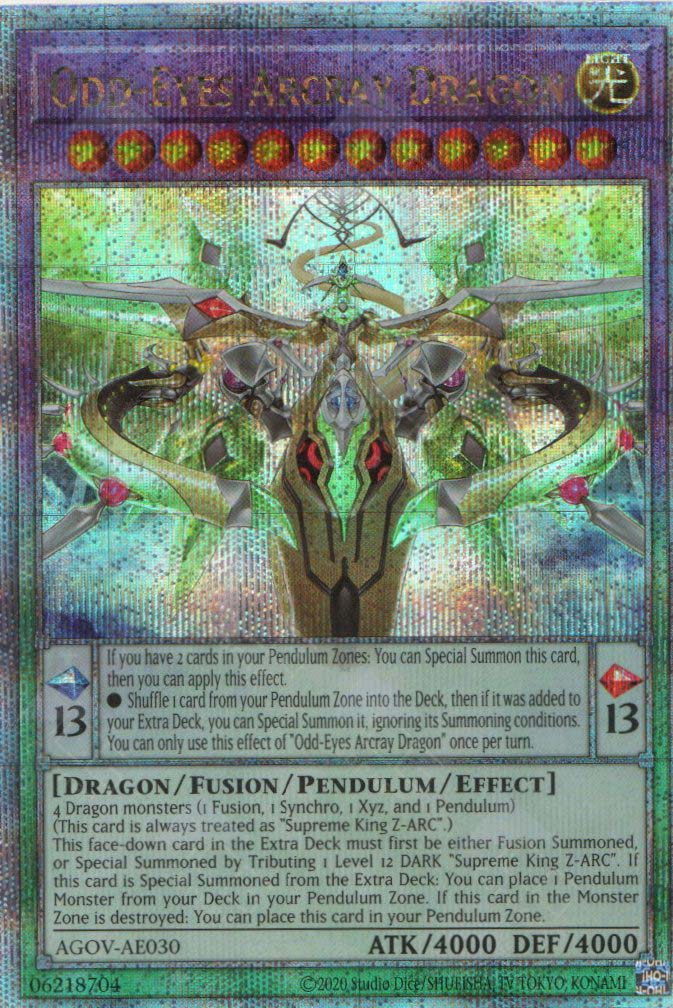 AGOV-AE030 Odd-Eyes Arcray Dragon (QCSR) – TCG Corner