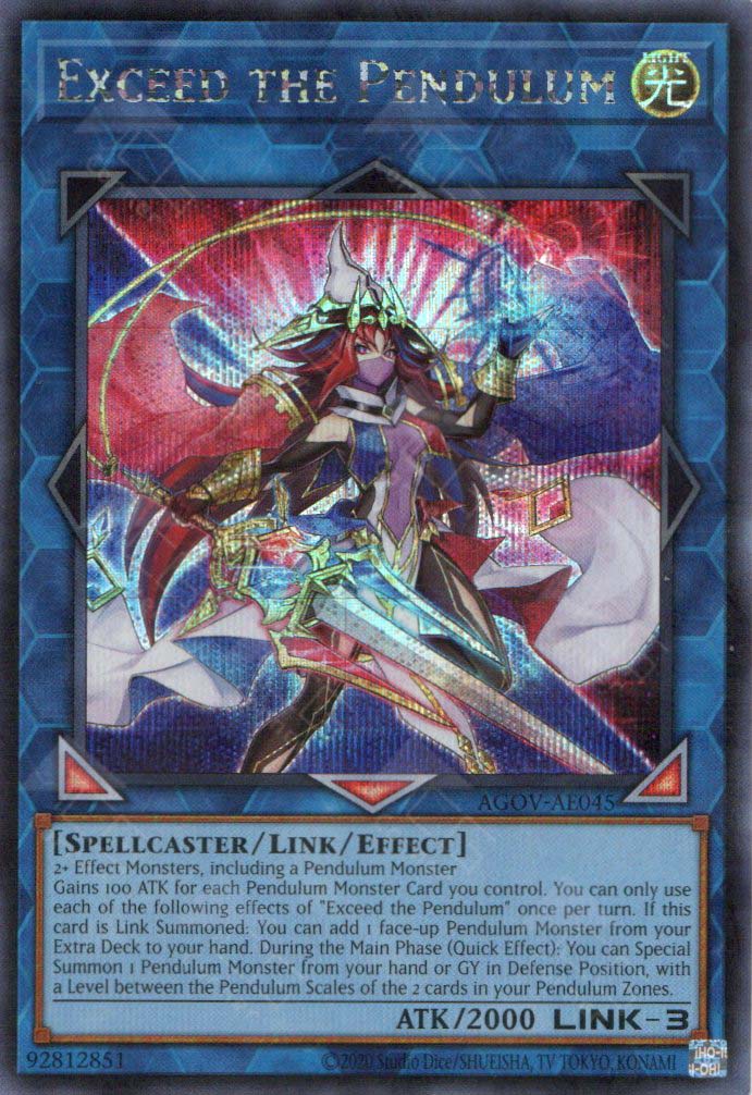 AGOV-AE045 Exceed the Pendulum (SER) TCG Corner AGOV-AE045 Exceed the Pendulum (SER) TCG Corner