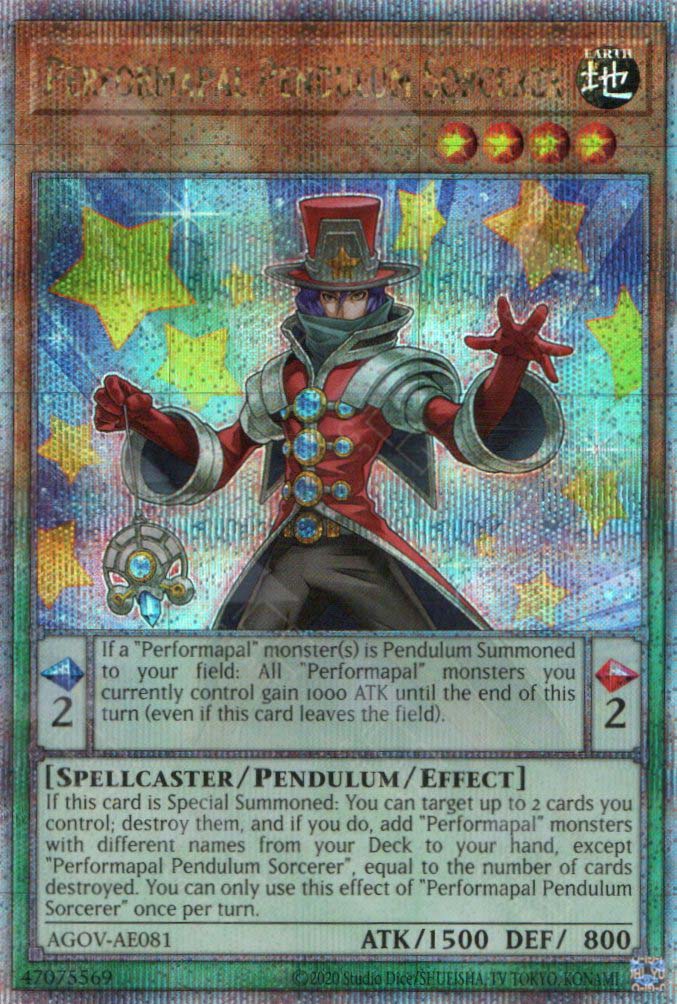performapal monsters AGOV-AE081 Performapal Pendulum Sorcerer (QCSR)