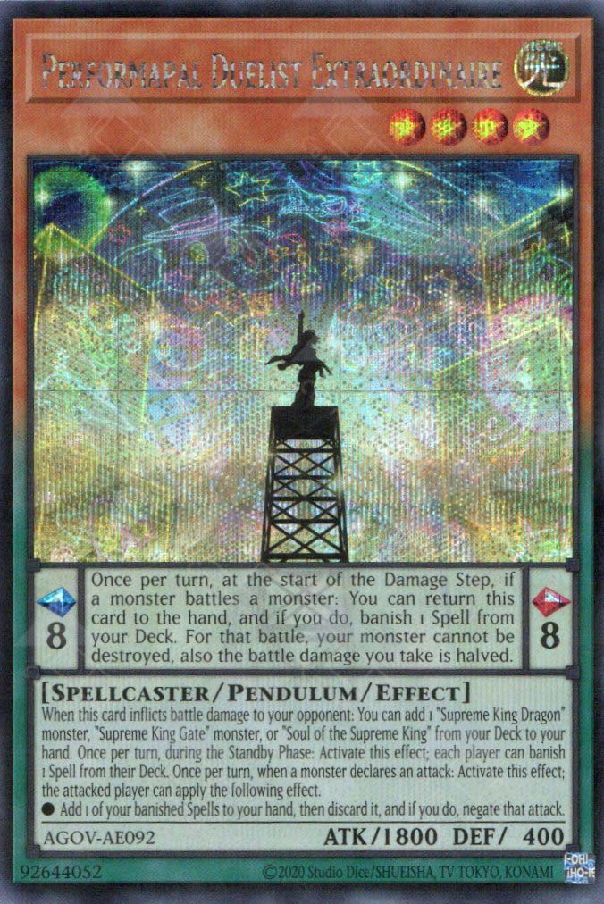 AGOV-AE092 Performapal Duelist Extraordinaire (SER) – TCG Corner