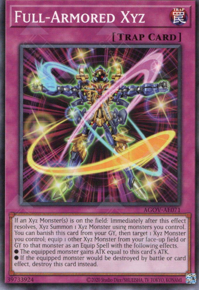 yugioh armor trap card AGOV-AE071 Full-Armored Xyz (N) – TCG Corner