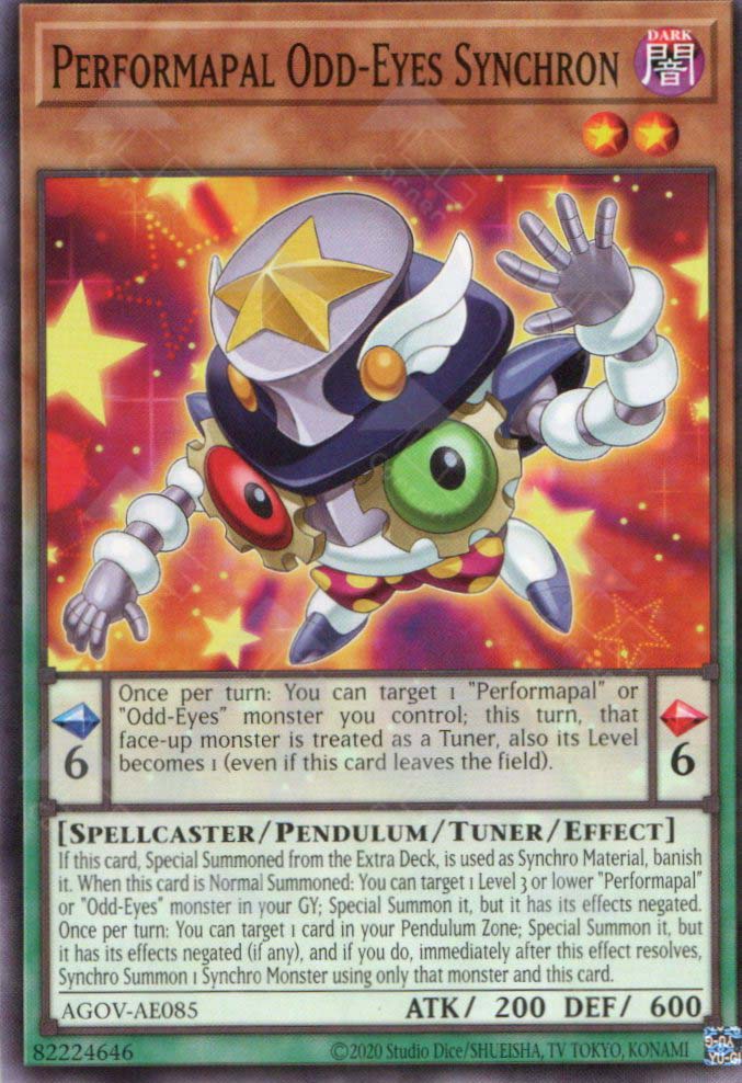 yugioh dueling nexus decks AGOV-AE085 Performapal Odd-Eyes Synchron (N) – TCG Corner