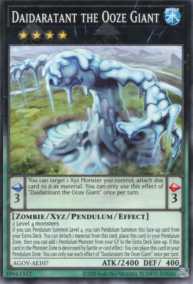 giant yugioh card AGOV-AE107 Daidaratant the Ooze Giant (N) – TCG Corner
